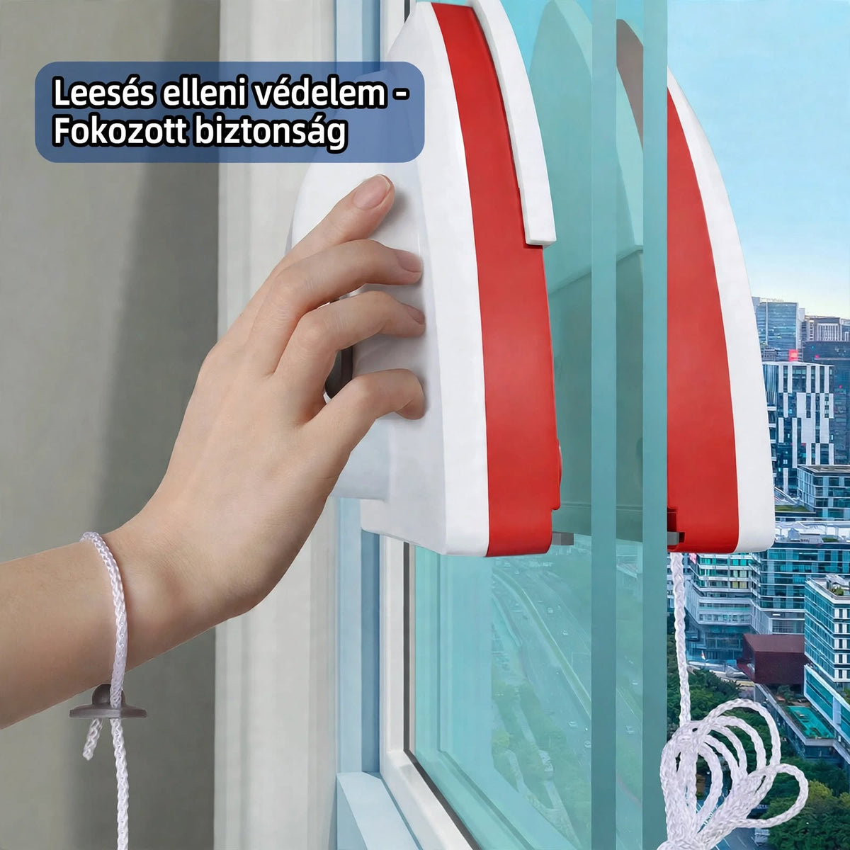 Mágneses ablaktisztító robot – 3-30 mm üvegvastagsághoz, vegyszermenetes, 4 méretben